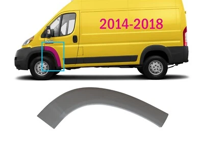 FIT RAM PROMASTER 2500 2014-2018 MOLDURA DELANTERA RUEDA ACAMPANADA GUARDABARROS IZQUIERDO Foto 1 de 2
