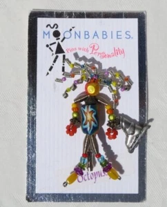 Vintage MOONBABIES Moonbaby Handarbeit Perlen Draht Stick Pin Schlittschuh Wildhaar Unikat - Bild 1 von 2