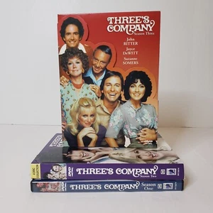 Three's Company Seasons 1 2 3 DVDs 1970s Sitcom TV Show John Ritter Joyce DeWitt - Picture 1 of 16