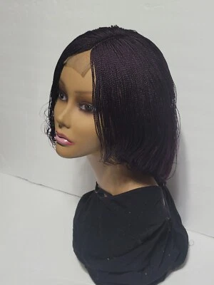Handmade Twisted Braided Wig Color Purple   - Image 1 of 4