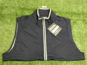 FootJoy Men's HydroKnit Golf Vest Navy Blue/Grey Large 25273 - Picture 1 of 2