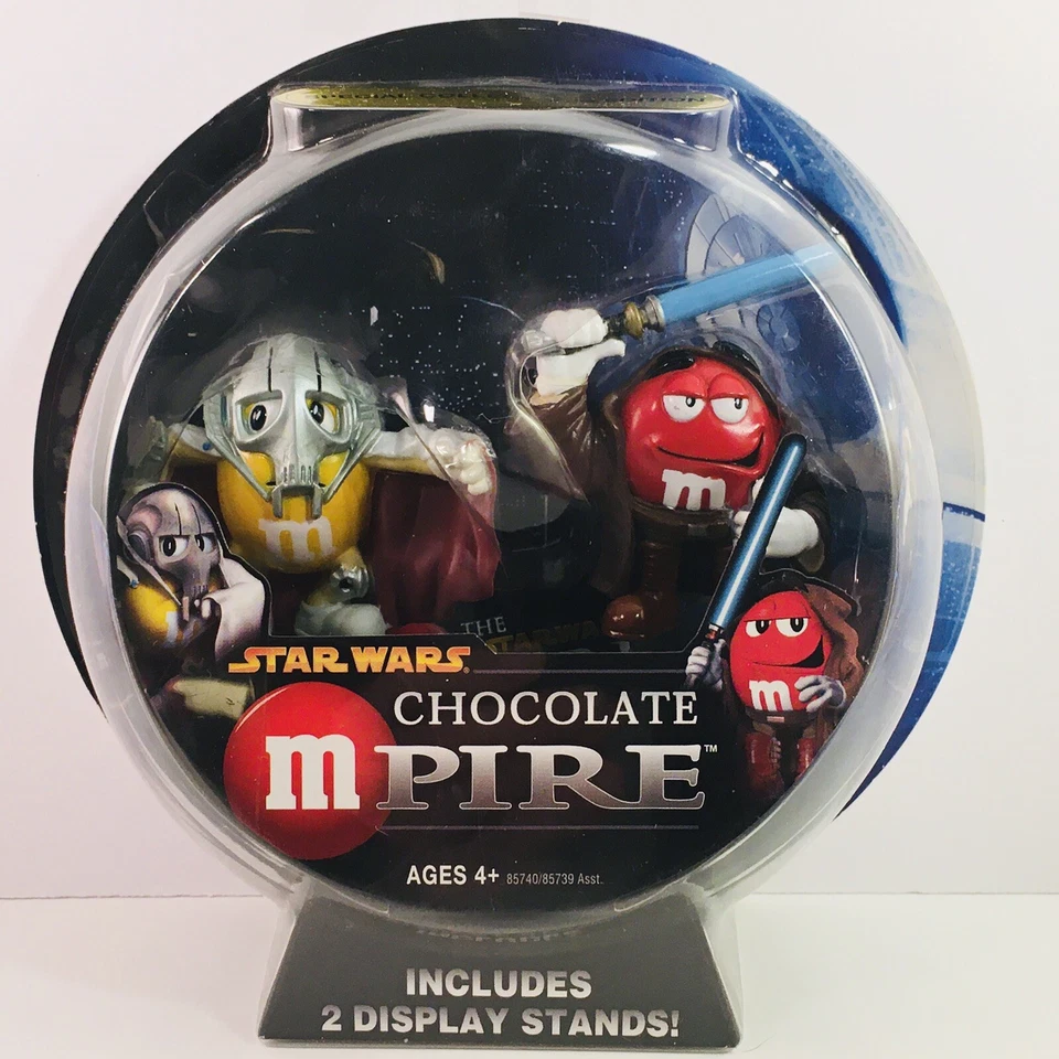 2005 HASBRO STAR WARS CHOCOLATE MPIRE OBI WAN & GENERAL GREVIOUS FIGURES (NEW)
