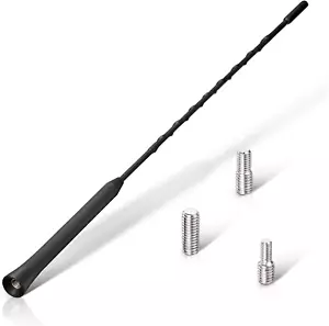 Repuesto Antena Vehículo Universal 16" para Radio AM/FM - Goma Flexible - Imagen 1 de 12