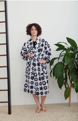 Dusen dusen - 花浴袍 - 翅膀 黑白 XS — 第 1/3 张图片