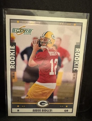 Tarjeta de novato de fútbol americano 2005 Score Aaron Rodgers Packers #352 Sharp Steelers radiocontrol Foto 1 de 2