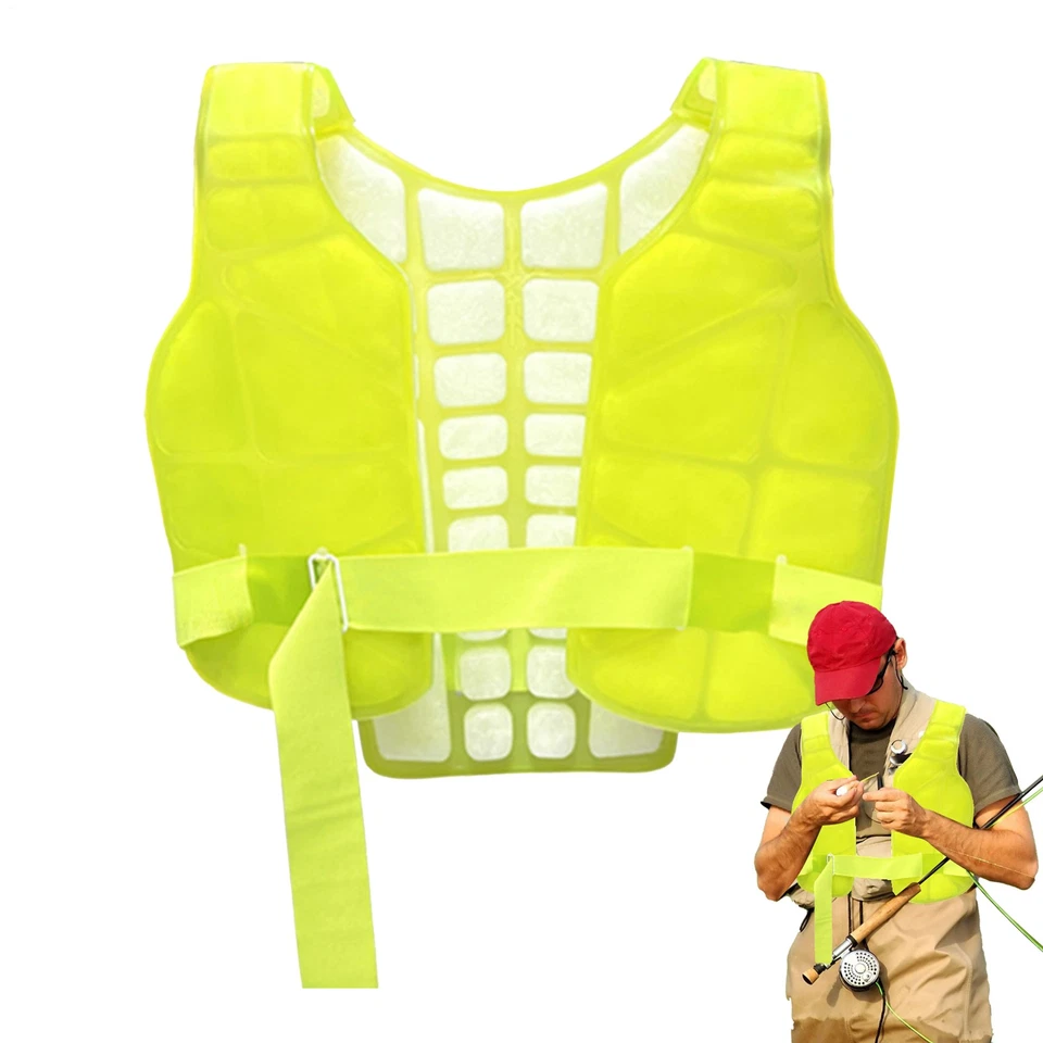 Chaleco de enfriamiento reutilizable ajustable chaleco de hielo protección personal para verano Foto 1 de 4