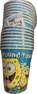 SpongeBob SquarePants 32ct Party Cups 9oz (2 packs of 8) - Image 1 of 2