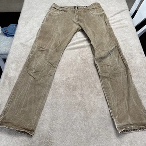 Kuhl Rydr Lean Mens 36x34 Vintage Patina Dye Brown Heavy Twill 5 Pocket Pants - Picture 1 of 15