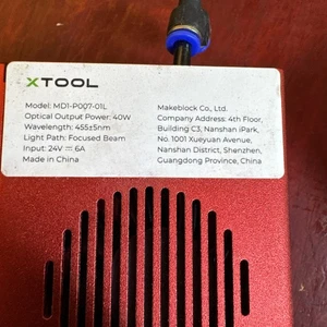 XTool MD1 P007-01L Focused Beam Laser Engraver 40W - Engraver Only, Barely Used - Picture 1 of 6