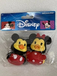 Disney Mickey & Minnie Mouse Duckalooz Rubber Duckie Jeep Ente Badespielzeug 2er Pack - Bild 1 von 5