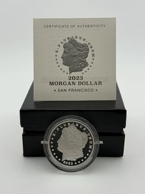 Morgan Silver Proof San Francisco 2023-Estados Unidos como nuevo $1 con caja y artículo de certificado de autenticidad #709 Foto 1 de 4