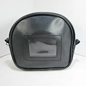 Kunstleder Tasche Reise Kulturbeutel Reißverschluss schwarz 6’’x8’’x4’’ Markenlos - Bild 1 von 6