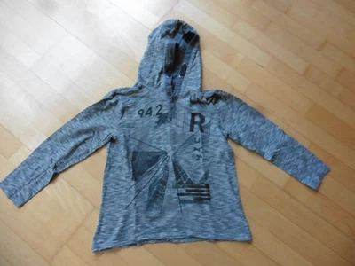 graues Shirt Kapuzenshirt - Größe 134/140 - Yigga - Bild 1 von 4