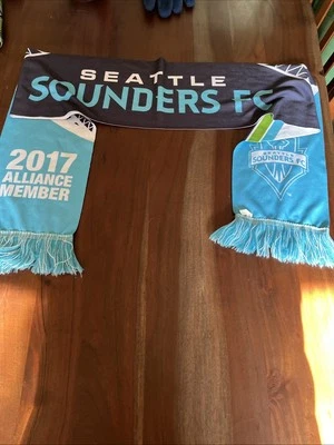 Seattle Sounders FC 2017 Alliance Member Scarf Adidas New No Tags - Image 1 of 4