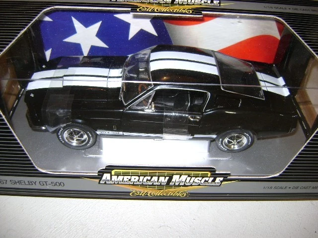 *RARE* Ertl/Evergreen- 1/18 1967 Ford Shelby Mustang GT 500-Black/White *1/2500* - Image 1 of 1