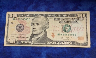 Ten Dollar Fancy Serial Number  2013 - Image 1 of 2