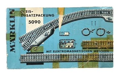Märklin HO Gauge 5090  Track  Set  - 2 Points , 2 Curves , 10 x Straight, Switch - Image 1 of 2