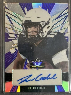 2022 Leaf Valiant Dillon Gabriel Auto #PA-DG1 11/15 - Rare Rookie Autograph! - Image 1 of 2