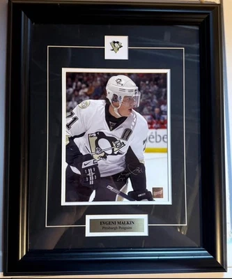 Evgeni Malkin Signed 8x10 with COA  Custom Framed - Image 1 of 2