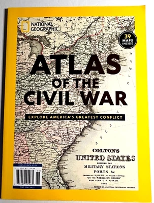 National Geographic: Atlas of the Civil War w/ 39 Maps (2019/2024) New - Image 1 of 4