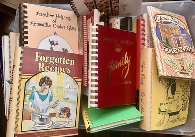 Vintage Church/other Spiral Bound Local Recipe Cookbooks - Random Lot of 10 - Image 1 of 4