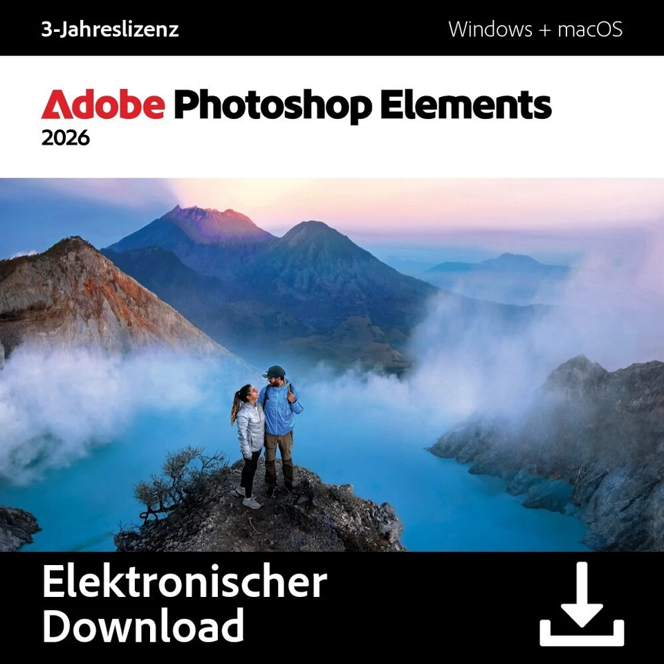 Adobe Photoshop Elements 2026 / 1 Gerät / 3 Jahre / KEY (ESD) - Bild 1 von 1
