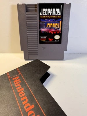 Jeopardy Based on the Top Hit TV Game Show (Nintendo NES, 1998) Authentic. Sleev - Image 1 of 4