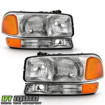 Juego de faros de estacionamiento para parachoques de esquina para camioneta 00-06 Gmc Sierra Yukon XL Foto 1 de 4