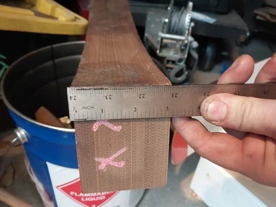 Raro Vintage Micarta Stock 4"x3.125" Curvo 15.5 - 17.5" Comprimento Westinghouse  - Imagem 1 de 4