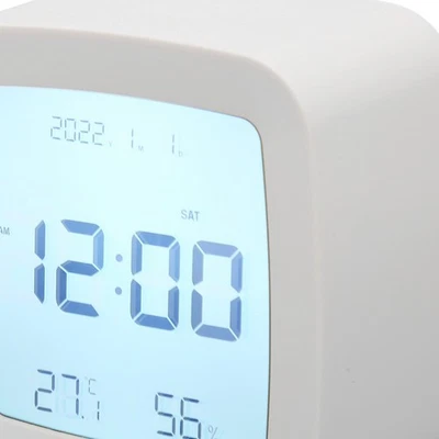 Kids Alarm Clock Temperature Humidity Display 12/24 Hour Unit Conversion Dig HLF - Image 1 of 4