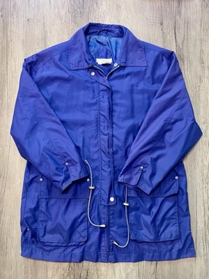 Abrigo Mujer Norm Thompson Vintage Talla Pequeña Púrpura Cremallera Completa ¡Buen Estado! Foto 1 de 4