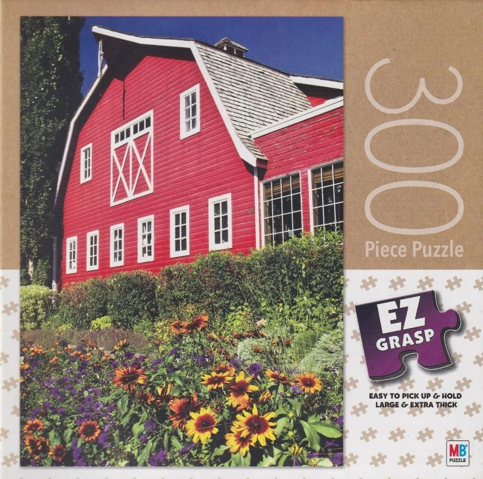 MB 300 Teile Puzzle knallrote Scheune - Bild 1 von 1