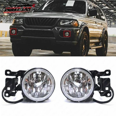 Fit For Mitsubishi Montero Sport 2000-2004 LH&RH Front Bumper Fog Light Lamp - Image 1 of 2