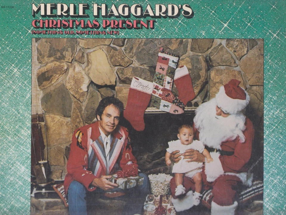MERLE HAGGARD - "Christmas Present" 1979 reissue of 1973 holiday LP1 - Image 1 of 1
