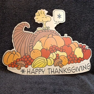 Vintage 1965 Woodstock Peanuts Ambassador Thanksgiving Stanzform Dekor - Bild 1 von 8