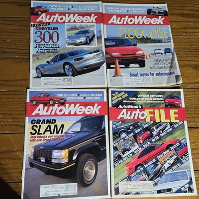 Lot 4 Auto Week Auto File Magazine Magazine 1991 1992 Foto 1 de 4