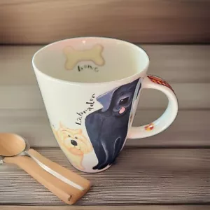 Tazza caffè cani Roy Kirkham WALKIES WOOF 2001 Labrador Westie Collie Schnauzer - Foto 1 di 13