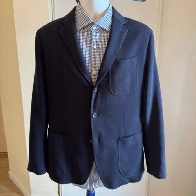 Blazer Chaqueta Abrigo Deportivo Banana Republic Tailored Fit BR Mediana M Azul Marino Para Hombre Foto 1 de 4