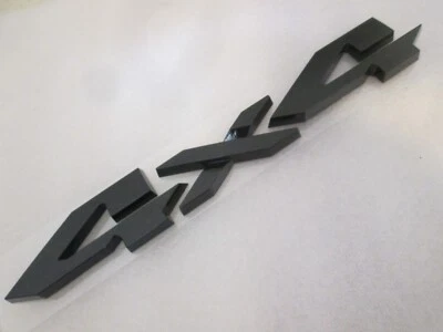 Placa de identificación de puerta trasera brillante negra 4x4 emblema insignia para Ram 1500 2019-2022 OEM Foto 1 de 4