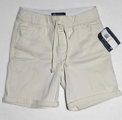 NEW Democracy Ab Leisure High Rise Shorts Women’s 4 Beige Pull On  - Image 1 of 4
