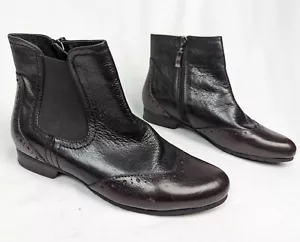 Spring Step sz. 5.5-6 Karaoke Chelsea Boot Ankle Booties Oxford Leather Comfort - Picture 1 of 16