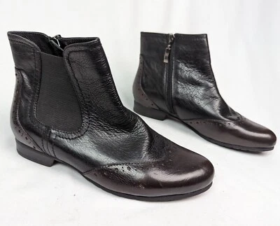 Spring Step sz. 5.5-6 Karaoke Chelsea Boot Ankle Booties Oxford Leather Comfort - Image 1 of 4