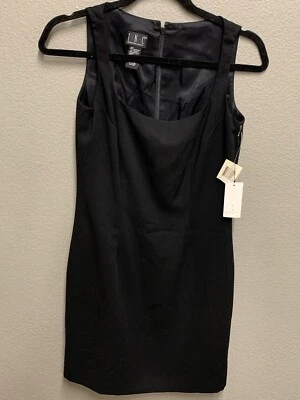 Vestido INC INTERNATIONAL preto sem mangas tamanho 2 novo em folha com etiquetas Amaryllis - Imagem 1 de 4