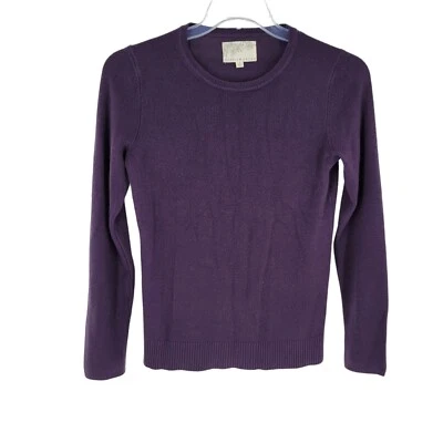 Suéter Debbie Morgan Cuello Redondo Púrpura Tejido Manga Larga Acrílico Pequeño Foto 1 de 4