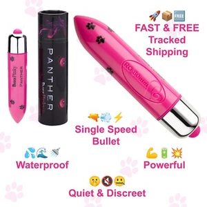 Vibrator Bullet Sex Toy Paw Print Womens Massager Waterproof Vibrating BuzzPinky - Picture 1 of 4