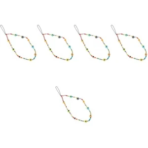 5 Pieces Devil's Chain Phone Beaded Lanyard Colorful Wrist Strap - Zdjęcie 1 z 12