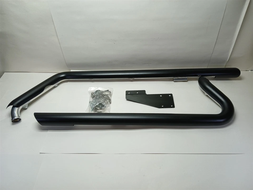 Harley-Davidson 86-17 Softail Rush Racing Long Series Escape Negro 6120SL-175  Foto 1 de 4