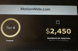 MOTIONWIDE.COM - 10 years old PREMIUM domain name - Picture 1 of 1