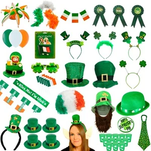 St Patricks Day Celebration Irish Party Decoration Ireland Hat Fancy Dress Props - Picture 1 of 42