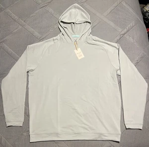 PETER MILLAR CROWN SPORTS COLOR GRAY STYLE MS23EK45 LONG SLEEVE HOODIE SIZE LARG - Picture 1 of 6
